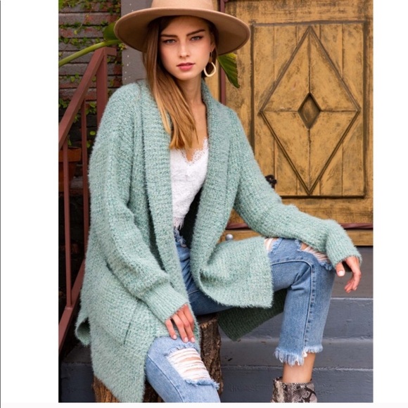 ✨LAST Fired Brick Ultra Cozy Fuzzy Cardigan - Picture 5 of 8
